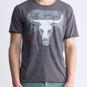 Tilton Men's Short-Sleeved Graphic T-Shirt. Charcoal - BM24473