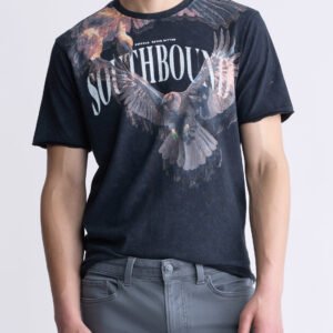 Tizro Men's Short-Sleeve Graphic T-Shirt. Black - BM24476