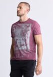 Tusha Men's Short Sleeve Graphic T-shirt. Fico Red - BM24485