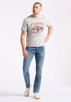 Trige Men's Graphic T-Shirt with Pickup Truck Print. Heather Grey - BM24631