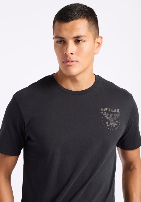 Tonder Men's Graphic T-Shirt with Eagle Print. Black - BM24634