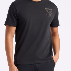 Tonder Men's Graphic T-Shirt with Eagle Print. Black - BM24634