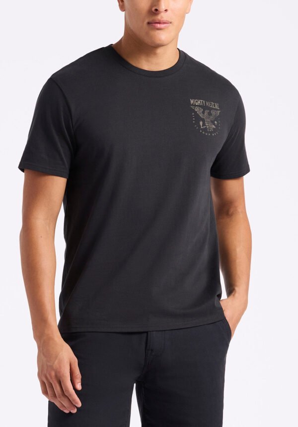 Tonder Men's Graphic T-Shirt with Eagle Print. Black - BM24634