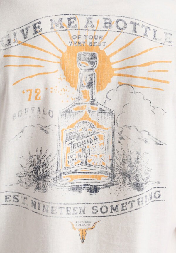 Tinglev Men's Graphic T-Shirt with Tequila Print. Milk - BM24636