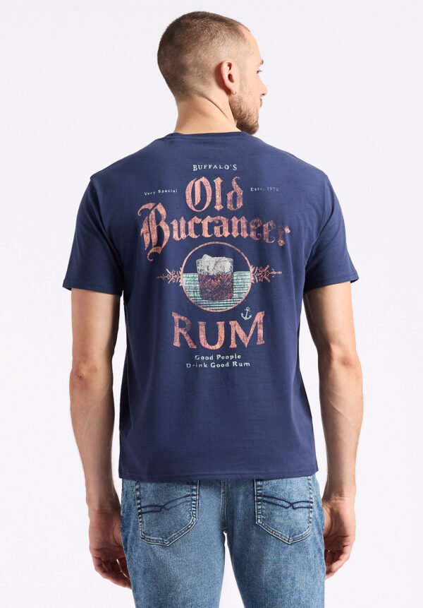 Taneer Men's Graphic T-Shirt with Rum Print. Whale - BM24642