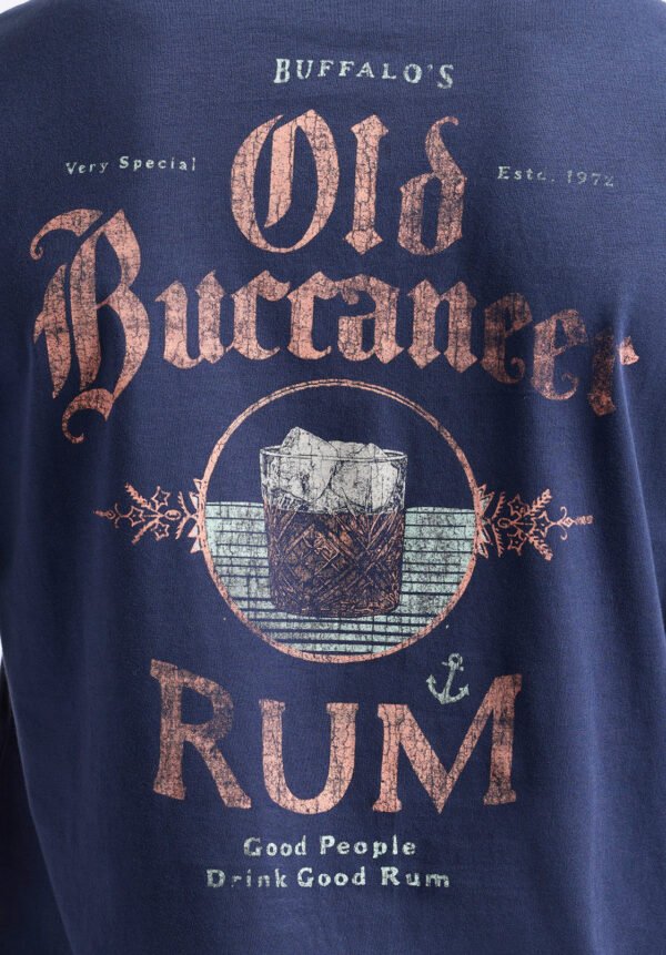 Taneer Men's Graphic T-Shirt with Rum Print. Whale - BM24642