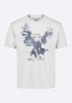 Teagle Men's Graphic T-Shirt with Eagle Print. Heather Grey - BM24647