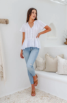 Bella Blouse - White