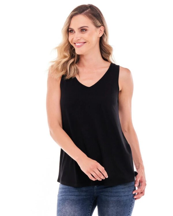 Sirena Reversible Tank by Betty Basics - Black